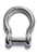 Stainless Steel 316 Bow Shackle 5/8" (16mm) with Hex Sink Pin Marine Grade