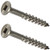 100 Pieces US Stainless 316 A4#10-8 x 3"/2" Decking Screw Bugle Head Type 17 Square Drive Marine Grade