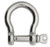 US STAINLESS Stainless Steel 316 Bow Shackle 1" (25mm) Marine Grade