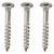 US Stainless 100 Pieces US Stainless 316 A4#08-8 x 3"/2" Decking Screw Bugle Head Type 17 Square Drive Marine Grade