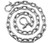 US Stainless Stainless Steel 316 Anchor Chain 13mm or 1/2" by 15' long shackles