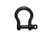 US Stainless Black Stainless Steel 316 Forged Bow Shackle 3/8" (10mm) Marine Grade