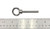 US STAINLESS Stainless Steel 316 1/4" Lifting Eye Bolt 1/4" x 2" UNC Marine Grade Pitch of 20