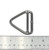 Stainless Steel 304 Triangle Ring Welded with Cross Bar 1/4" x 2" (6mm x 50mm)
