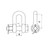 US STAINLESS Stainless Steel (316) Anchor Shackle 5/8" (16mm) Oversized Bolt Pin Forged US Type Marine Grade D Shackle