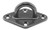 US Stainless Stainless Steel 304 Diamond Pad Eye 1/4" (2.5" x 1.5") 6mm (65mm x 40mm)