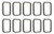 US Stainless 10 Pieces Stainless Steel 304 Rectangle Adjusting Ring 5mm x 30mm (3/16" x 1 3/16")
