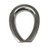 US STAINLESS Stainless Steel 304 1" (25mm) Wire Rope Thimble Casting with Closed End for Rope Size 1"