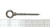 US STAINLESS 316 Stainless Shoulder Lag Eye Bolt Wood Screw 8mm x 100mm