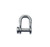 US Stainless 304 Stainless Flat D Shackle with Flat Screw Pin 5/16" (8mm)
