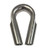 US STAINLESS 316 Stainless Wire Rope Thimble Captive Tubular 20mm (3/4")