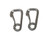 US STAINLESS 2 Pieces 316 Stainless Spring Hook 1/4" (6mm) with Curved Gate