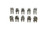 US STAINLESS 10 Pieces Stainless Steel 304 3/16" 5mm Standard Wire Rope Clip for 3/16" Wire Rope