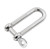 US STAINLESS Stainless Steel 316 Long D Shackle Captive Pin 5/16" (8mm) Dee