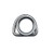 US Stainless 304 Stainless D Ring with Thimble Welded 8mm (5/16" x 2")