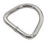 US Stainless Stainless Steel 304 D Ring Welded 6mm x 30mm (1/4" x 1-3/16")