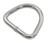 US Stainless Stainless Steel 316 D Ring Welded 6mm x 40mm (1/4" x 1-9/16")