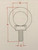 Stainless Steel 316 1/4" Lifting Eye Bolt 1/4" UNC Marine Grade