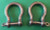 Stainless Steel 316 Forged Bow Shackles 1/2" (12mm) Marine Grade