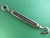 Stainless Steel 316 3/8" Turnbuckle Hook and Eye with Locknuts 3/8" UNC Marine