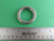 Stainless Steel 316 Round Ring Welded 5/16" x 1 3/16" (8mm x 30mm) Marine Grade