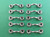 10 Pieces Stainless Steel 316 3/16" (5mm) Heavy Duty Cast Pad Eye Marine Grade
