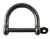 Stainless Steel 316 Wide D Shackle 3/16" (5mm) Marine Grade Stainless Steel 316 Wide D Shackle 3/16" (5mm) Marine Grade