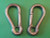 Stainless Steel 316 Spring Hook with Eyelet Carabiner 5/16" (8mm) Marine Grade