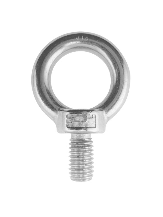 Stainless Steel 316 1" Lifting Eye Bolt 1" UNC Marine Grade