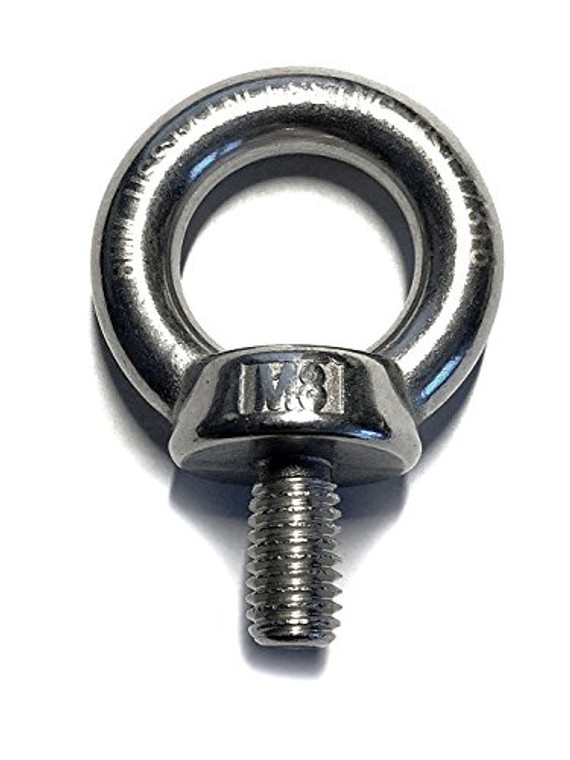 Stainless Steel 316 M8 Eye Bolt 8mm Marine Grade Heavy Duty