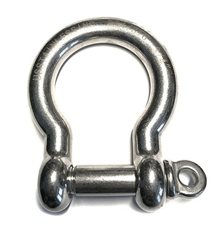 Stainless Steel 316 Bow Shackle 3/4" (19mm) Marine Grade