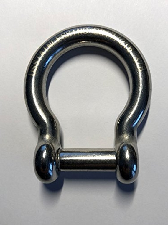 Stainless Steel 316 Bow Shackles 10mm (3/8") w/ Hex Sink Pin Marine Grade