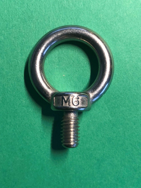 Stainless Steel 316 M6 Lifting Eye Bolt 6mm Marine Grade