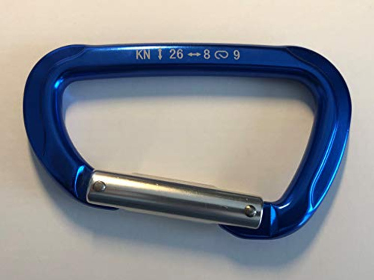 US Stainless Aluminum 1/2" Spring Hook Carabiner 26kn 4.25" Long Grade 7075