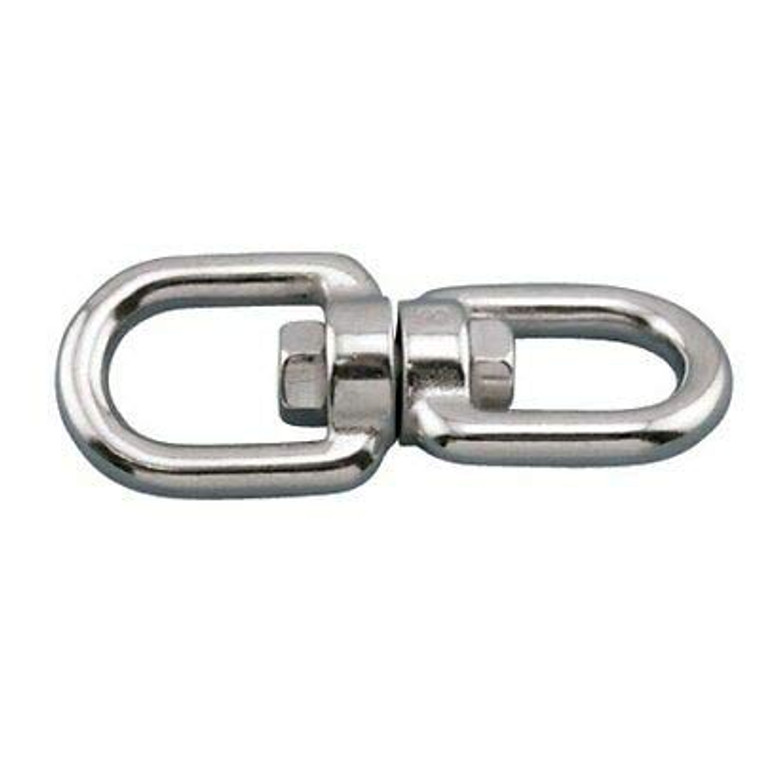 Stainless Steel 316 4mm (5/32") Swivel Eye and Eye Marine Grade Anchor