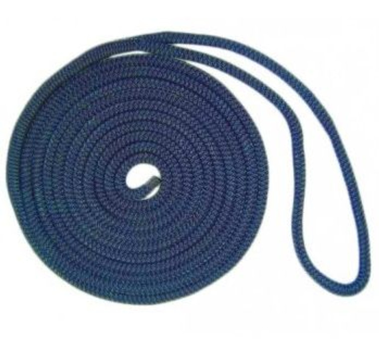 USR Rope Nylon Double Braided Dock Line 3/8" x 20' Navy Boat Mooring