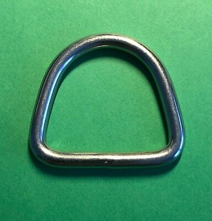 Stainless Steel 316 D Ring 3/16" x 1 3/8" (5mm x 35mm) Marine Grade