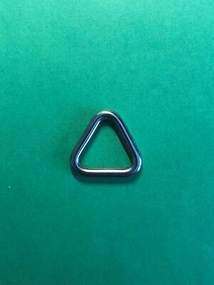 Stainless Steel 316 Triangle Ring Welded 5/32" x 3/4" (4mm x 20mm) Marine