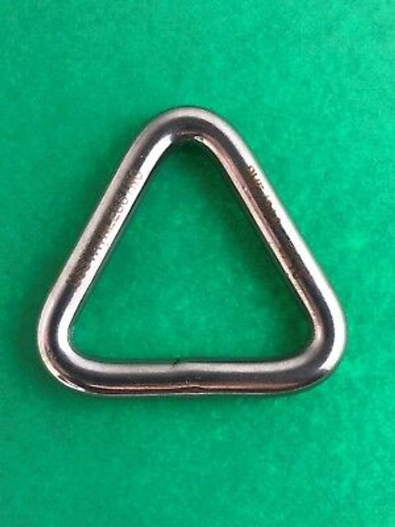 Stainless Steel 316 Triangle Ring Welded 5/16" x 1 3/4" (8mm x 45mm) Marine