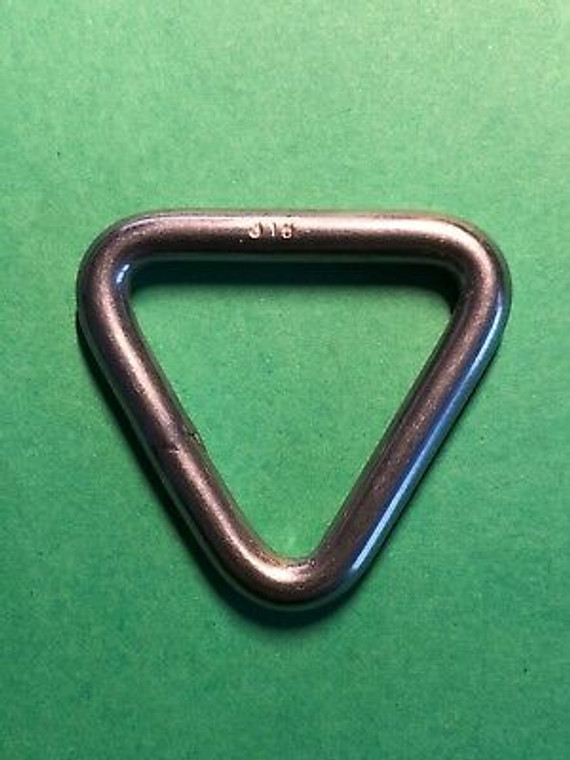 Stainless Steel 316 Triangle Ring Welded 3/16" x 1 3/16" (5mm x 30mm) Marine