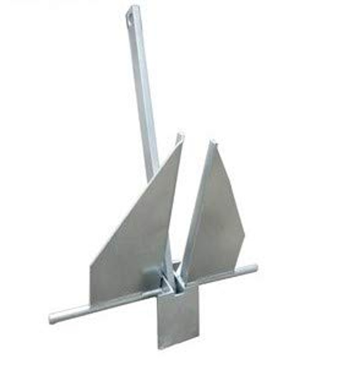 US Galvanized Danforth Anchor 4lbs (2kg)