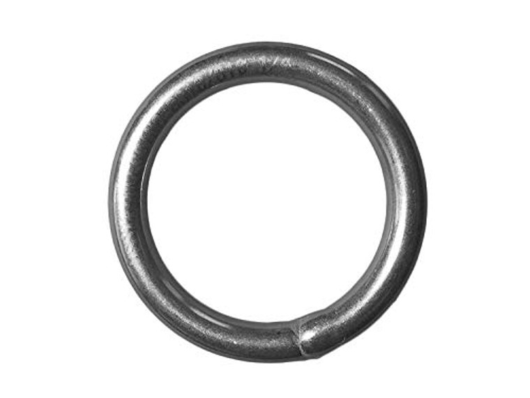 Stainless Steel 316 Round Ring Welded 7mm x 40mm (9/32" x 1 5/8") Marine Grade