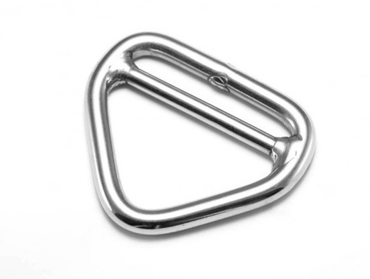 Stainless Steel 316 Triangle Ring Welded with Cross Bar 1/4" x 2" (6mm x 50mm)