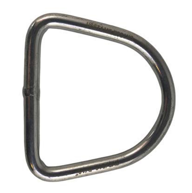 Stainless Steel 316 D Ring Welded 6mm x 50mm (1/4" x 2") Marine Grade Dee