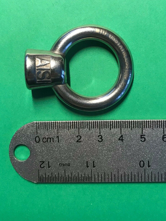 Stainless Steel 316 M10 Lifting Eye Nut Marine Grade 10mm US Stainless