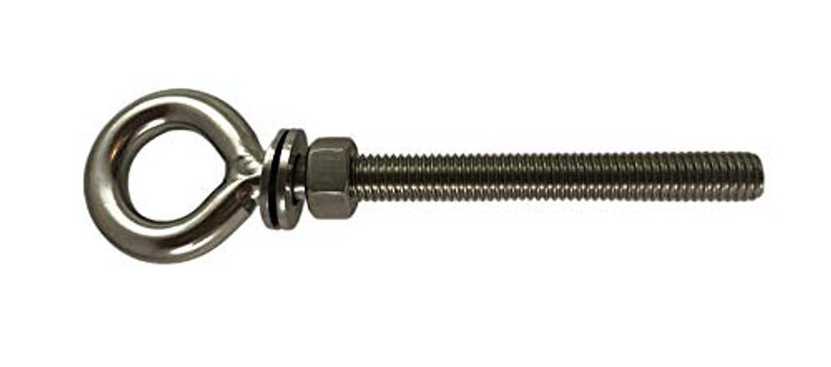 Stainless Steel 316 Eye Bolt Welded 1/2" UNC x 120mm (1/2" x 4 3/4") Marine Grade