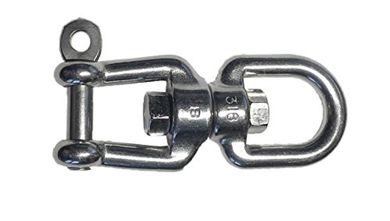 Stainless Steel 316 Anchor Swivel Eye and Jaw 8mm or 5/16" Marine Grade