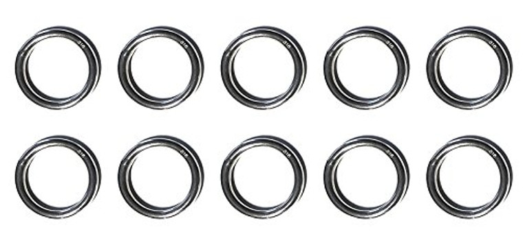10 Pieces Stainless Steel 316 Round Ring Welded 3/16" x 1 3/16" (5mm x 30mm) Marine Grade