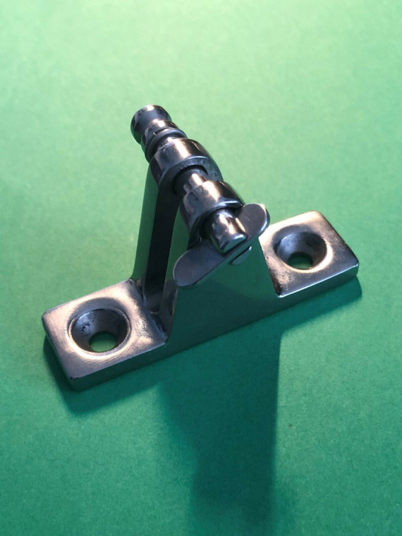 Deck Hinge Boat Bimini 90 Degree Top Fitting w/ Removable Pin Stainless Steel
