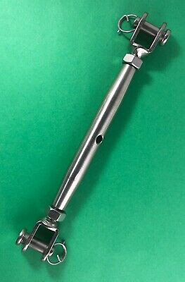 Stainless Steel 316 M10 Turnbuckle Rigging Screw Jaw and Jaw Marine Grade Type K #312JJ-10K